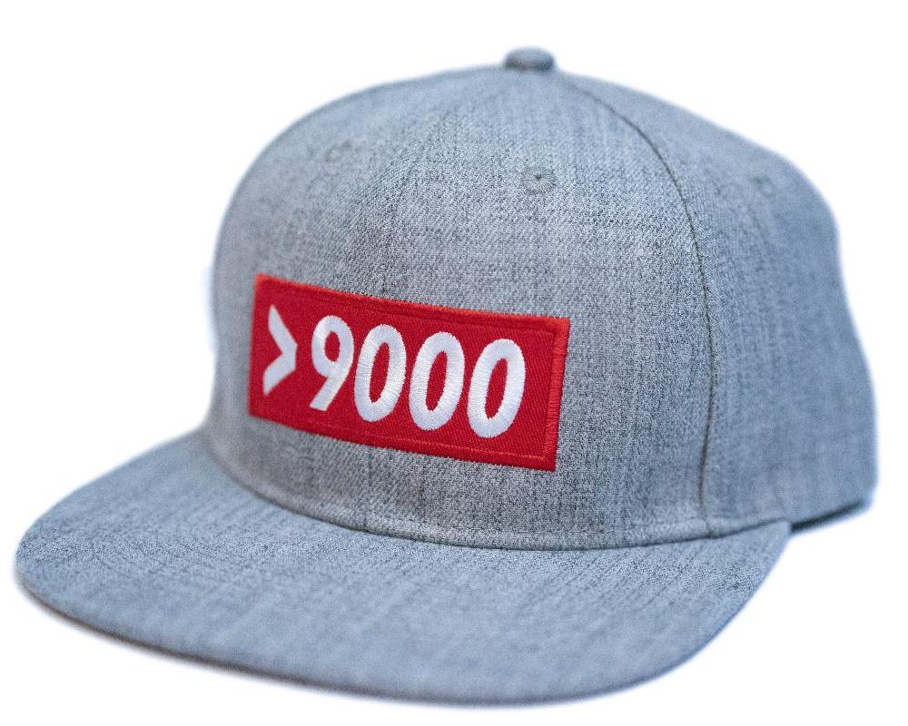 Over 9000 Snapback (Heather Grey)